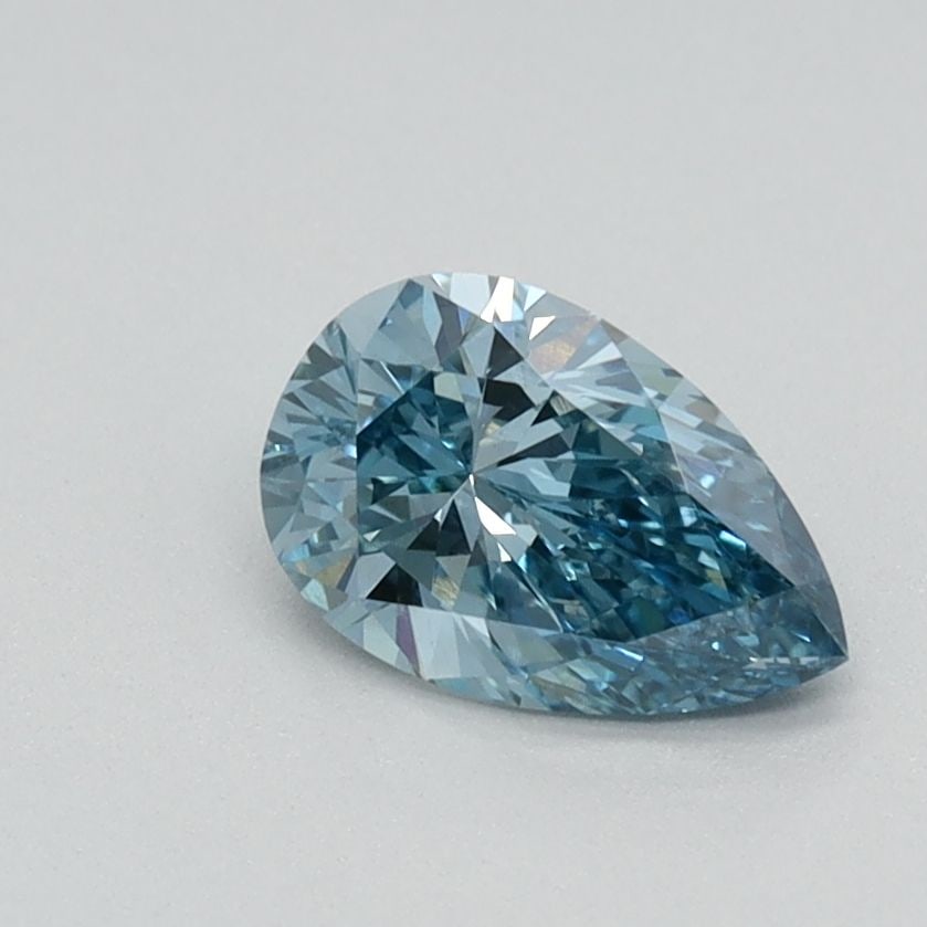 Loose Diamond - PEAR 0.54ct Fancy Vivid Blue VS1: Loose Diamond - PEAR 0.54ct Fancy Vivid Blue VS1 Source: This is a real non-mined Diamond that has been grown in a lab Shape: PEAR Carats: 0.54 Color: Fancy Vivid Blue Certification: IGI Video: