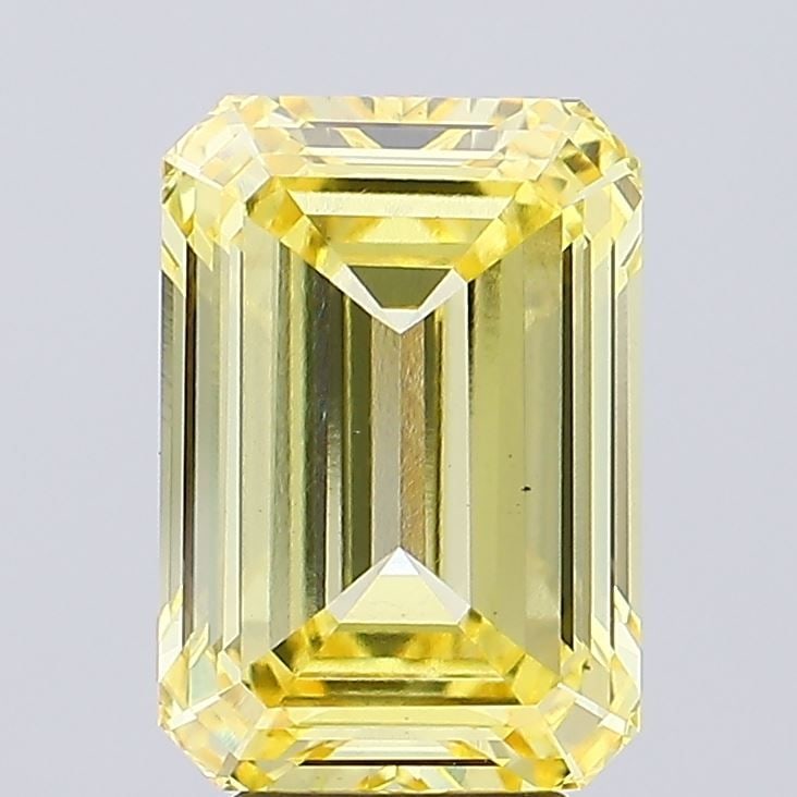 Loose Diamond - EMERALD 5.5ct Fancy Intense Yellow VS1: Loose Diamond - EMERALD 5.5ct Fancy Intense Yellow VS1 Source: This is a real non-mined Diamond that has been grown in a lab Shape: EMERALD Carats: 5.5 Color: Fancy Intense Yellow Certification: IGI V