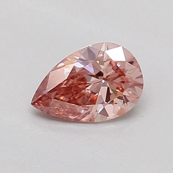 Loose Diamond - PEAR 0.25ct Fancy Vivid Brownish Pink VS1: Loose Diamond - PEAR 0.25ct Fancy Vivid Brownish Pink VS1 Source: This is a real non-mined Diamond that has been grown in a lab Shape: PEAR Carats: 0.25 Color: Fancy Vivid Brownish Pink Certification: