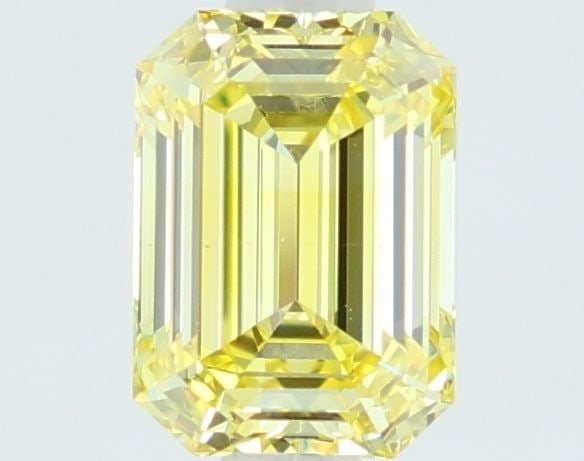 Loose Diamond - EMERALD 1.11ct Fancy Intense Yellow VS1: Loose Diamond - EMERALD 1.11ct Fancy Intense Yellow VS1 Source: This is a real non-mined Diamond that has been grown in a lab Shape: EMERALD Carats: 1.11 Color: Fancy Intense Yellow Certification: IGI