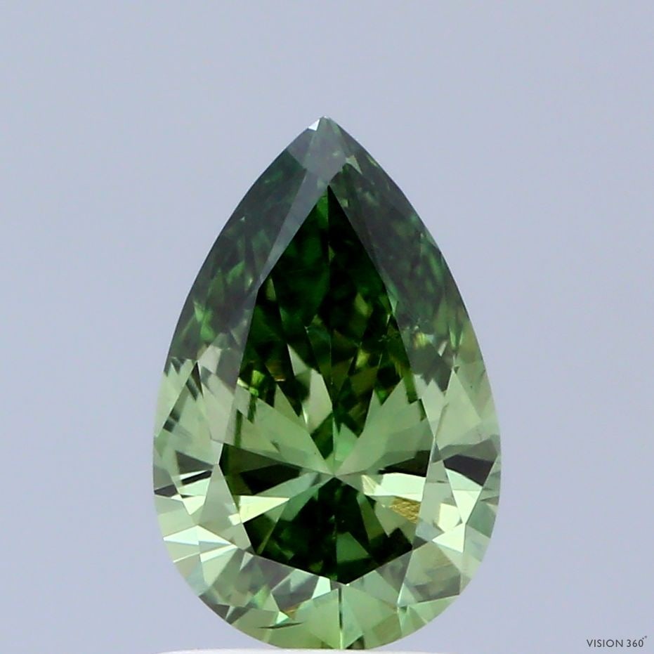 Loose Diamond - PEAR 1.12ct Fancy Vivid Green VS2 (1 of 1)