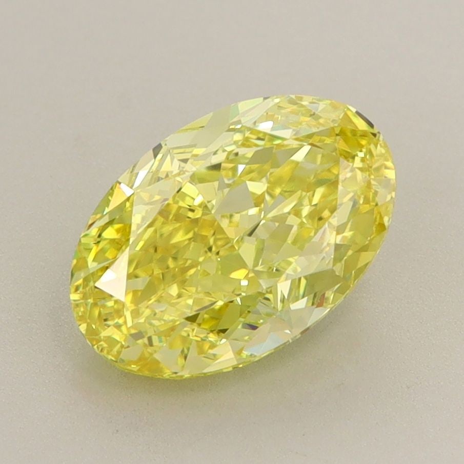 Loose Diamond - OVAL 2.28ct Fancy Vivid Yellow VS1: Loose Diamond - OVAL 2.28ct Fancy Vivid Yellow VS1 Source: This is a real non-mined Diamond that has been grown in a lab Shape: OVAL Carats: 2.28 Color: Fancy Vivid Yellow Certification: IGI Video: