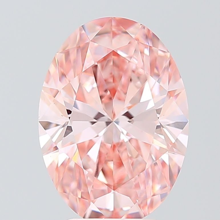 Loose Diamond - OVAL 4.03ct Fancy Vivid Pink VS1: Loose Diamond - OVAL 4.03ct Fancy Vivid Pink VS1 Source: This is a real non-mined Diamond that has been grown in a lab Shape: OVAL Carats: 4.03 Color: Fancy Vivid Pink Certification: IGI Video: