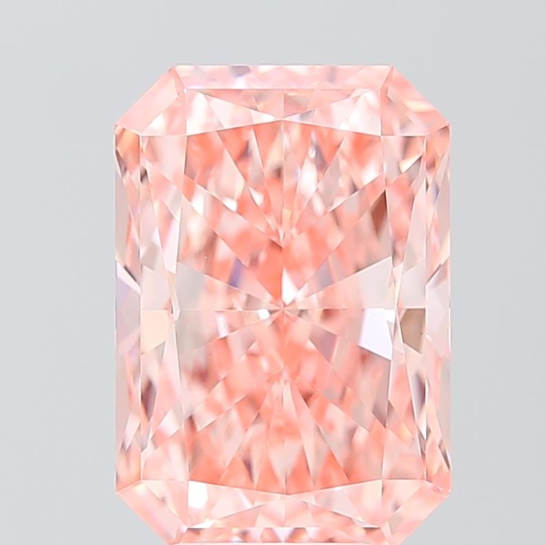 Loose Diamond - RADIANT 5.53ct Fancy Vivid Pink VS1: Loose Diamond - RADIANT 5.53ct Fancy Vivid Pink VS1 Source: This is a real non-mined Diamond that has been grown in a lab Shape: RADIANT Carats: 5.53 Color: Fancy Vivid Pink Certification: IGI PLEASE