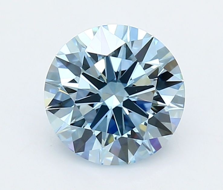 Ideal Loose Diamond - ROUND 2.01ct Fancy Vivid Blue VVS2: Ideal Loose Diamond - ROUND 2.01ct Fancy Vivid Blue VVS2 Source: This is a real non-mined Diamond that has been grown in a lab Shape: ROUND Carats: 2.01 Color: Fancy Vivid Blue Certification: IGI