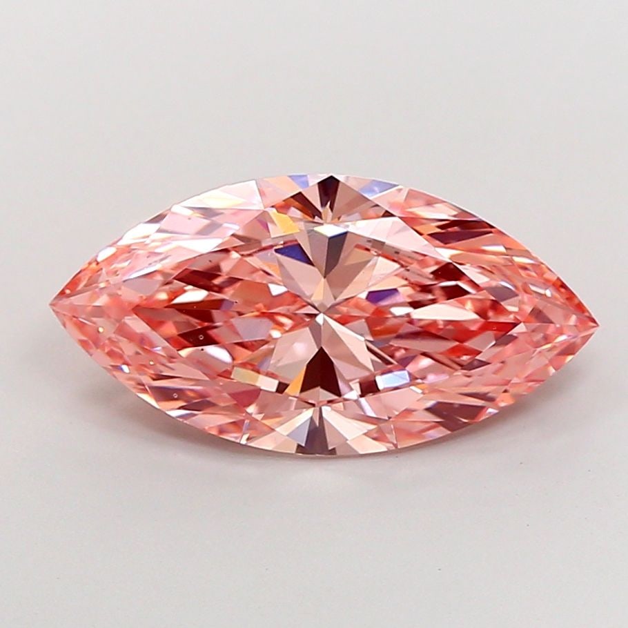 Loose Diamond - MARQUISE 5.03ct Fancy Vivid Pink VS2: Loose Diamond - MARQUISE 5.03ct Fancy Vivid Pink VS2 Source: This is a real non-mined Diamond that has been grown in a lab Shape: MARQUISE Carats: 5.03 Color: Fancy Vivid Pink Certification: IGI Video