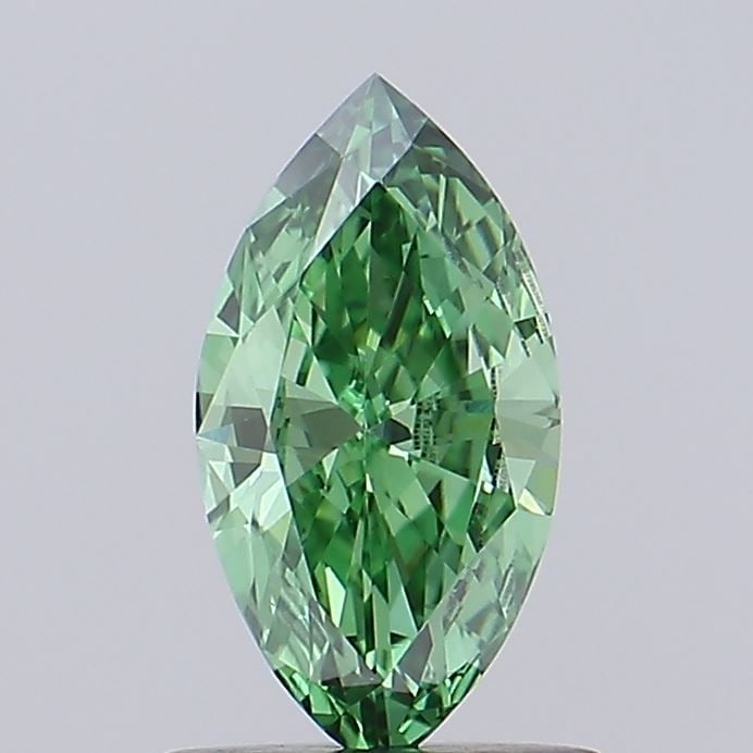 Loose Diamond - MARQUISE 0.67ct Fancy Vivid Green VS1: Loose Diamond - MARQUISE 0.67ct Fancy Vivid Green VS1 Source: This is a real non-mined Diamond that has been grown in a lab Shape: MARQUISE Carats: 0.67 Color: Fancy Vivid Green Certification: IGI Vid