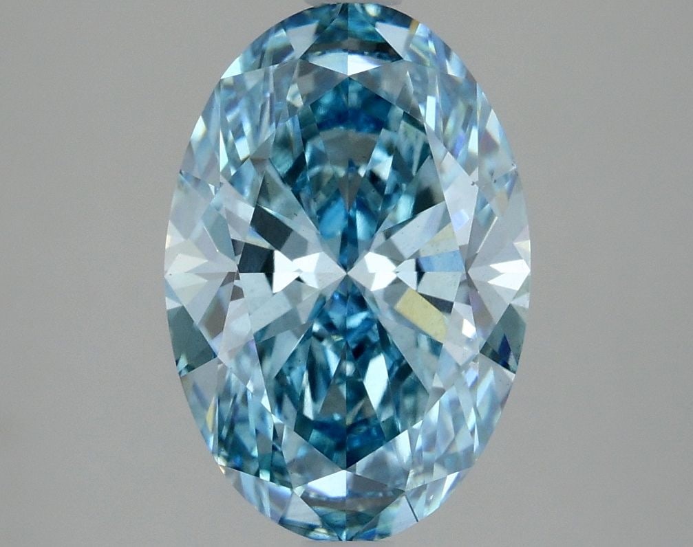 Loose Diamond - OVAL 3.05ct Fancy Vivid Blue VS1: Loose Diamond - OVAL 3.05ct Fancy Vivid Blue VS1 Source: This is a real non-mined Diamond that has been grown in a lab Shape: OVAL Carats: 3.05 Color: Fancy Vivid Blue Certification: IGI Video: