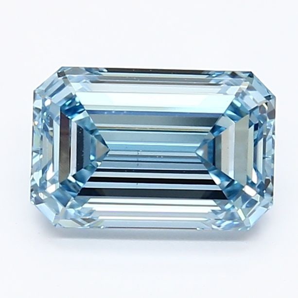 Loose Diamond - EMERALD 1.42ct Fancy Light Blue VS1: Loose Diamond - EMERALD 1.42ct Fancy Light Blue VS1 Source: This is a real non-mined Diamond that has been grown in a lab Shape: EMERALD Carats: 1.42 Color: Fancy Light Blue Certification: IGI Video: