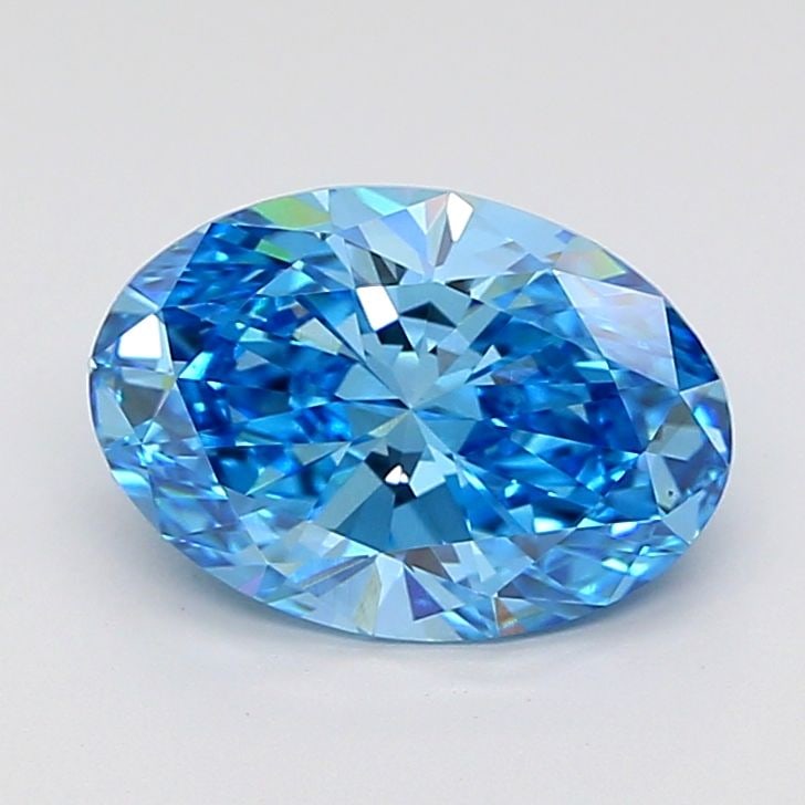 Loose Diamond - OVAL 3.01ct Fancy Vivid Blue VS1: Loose Diamond - OVAL 3.01ct Fancy Vivid Blue VS1 Source: This is a real non-mined Diamond that has been grown in a lab Shape: OVAL Carats: 3.01 Color: Fancy Vivid Blue Certification: IGI Video: