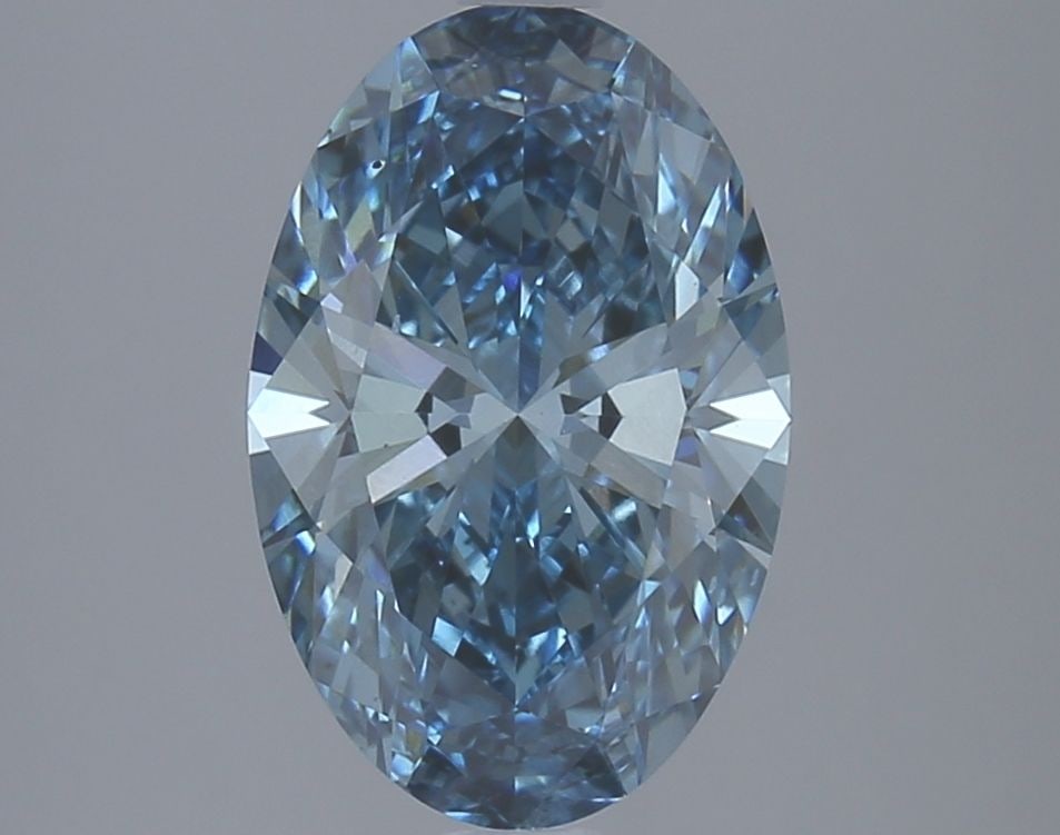 Loose Diamond - OVAL 3.07ct Fancy Vivid Blue VS2: Loose Diamond - OVAL 3.07ct Fancy Vivid Blue VS2 Source: This is a real non-mined Diamond that has been grown in a lab Shape: OVAL Carats: 3.07 Color: Fancy Vivid Blue Certification: IGI Video: