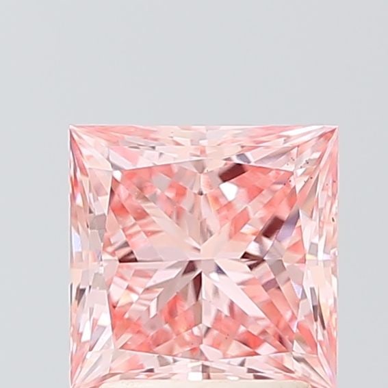Loose Diamond - PRINCESS 2.01ct Fancy Vivid Pink VS1 (1 of 1)