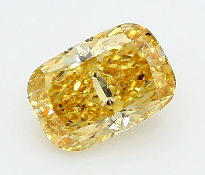 Loose Diamond - CUSHION MODIFIED 1.59ct Fancy Vivid Yellow VVS2: Loose Diamond - CUSHION MODIFIED 1.59ct Fancy Vivid Yellow VVS2 Source: This is a real non-mined Diamond that has been grown in a lab Shape: CUSHION MODIFIED Carats: 1.59 Color: Fancy Vivid Yellow Cer