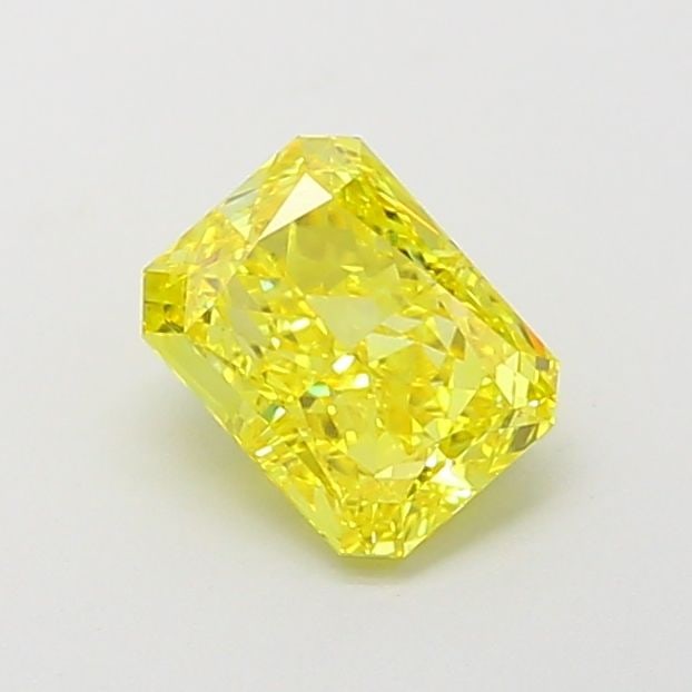 Loose Diamond - RADIANT 1.08ct Fancy Vivid Yellow VVS2: Loose Diamond - RADIANT 1.08ct Fancy Vivid Yellow VVS2 Source: This is a real non-mined Diamond that has been grown in a lab Shape: RADIANT Carats: 1.08 Color: Fancy Vivid Yellow Certification: IGI Vi