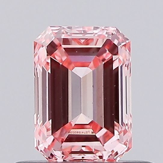 Loose Diamond - EMERALD 0.52ct Fancy Intense Pink VS2: Loose Diamond - EMERALD 0.52ct Fancy Intense Pink VS2 Source: This is a real non-mined Diamond that has been grown in a lab Shape: EMERALD Carats: 0.52 Color: Fancy Intense Pink Certification: IGI Vid