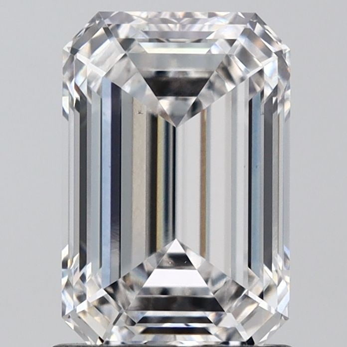 Loose Diamond - EMERALD 1.58ct E VS1: Loose Diamond - EMERALD 1.58ct E VS1 Source: This is a real non-mined Diamond that has been grown in a lab Shape: EMERALD Carats: 1.58 Color: E Clarity: VS1 Certification: IGI Video: