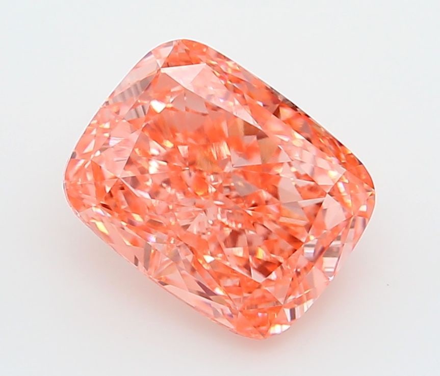 Loose Diamond - CUSHION MODIFIED 3.1ct Fancy Vivid Pink VVS2: Loose Diamond - CUSHION MODIFIED 3.1ct Fancy Vivid Pink VVS2 Source: This is a real non-mined Diamond that has been grown in a lab Shape: CUSHION MODIFIED Carats: 3.1 Color: Fancy Vivid Pink