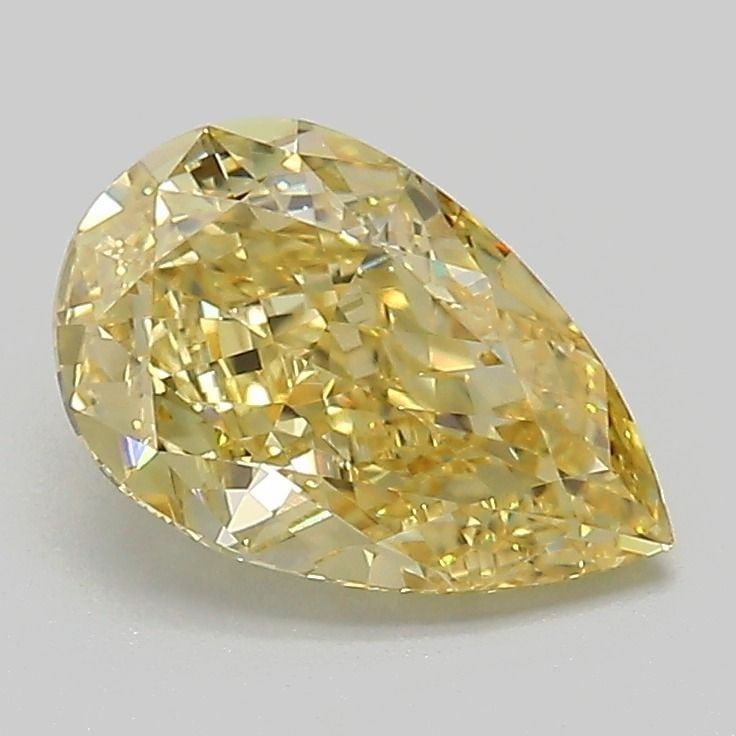 Loose Diamond - PEAR 1.53ct Fancy Yellow VVS2: Loose Diamond - PEAR 1.53ct Fancy Yellow VVS2 Source: This is a real non-mined Diamond that has been grown in a lab Shape: PEAR Carats: 1.53 Color: Fancy Yellow Certification: IGI Video: