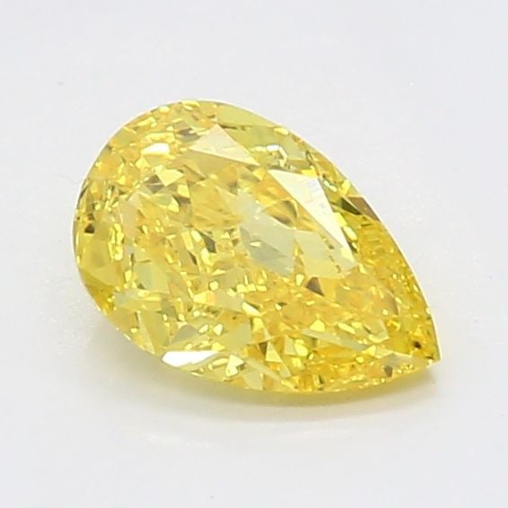 Loose Diamond - PEAR 0.46ct Fancy Vivid Yellow VVS2: Loose Diamond - PEAR 0.46ct Fancy Vivid Yellow VVS2 Source: This is a real non-mined Diamond that has been grown in a lab Shape: PEAR Carats: 0.46 Color: Fancy Vivid Yellow Certification: NONE Video: