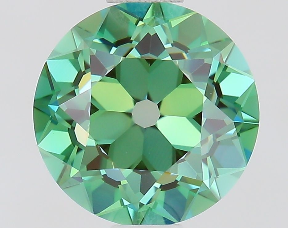 Loose Diamond - EUROPEAN CUT 1.07ct Fancy Vivid Green VVS2: Loose Diamond - EUROPEAN CUT 1.07ct Fancy Vivid Green VVS2 Source: This is a real non-mined Diamond that has been grown in a lab Shape: EUROPEAN CUT Carats: 1.07 Color: Fancy Vivid Green Certification