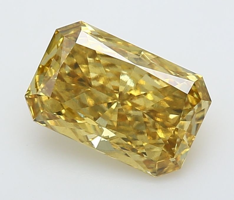Loose Diamond - RADIANT 2.37ct Fancy Vivid Yellow VS2: Loose Diamond - RADIANT 2.37ct Fancy Vivid Yellow VS2 Source: This is a real non-mined Diamond that has been grown in a lab Shape: RADIANT Carats: 2.37 Color: Fancy Vivid Yellow Certification: IGI Vid