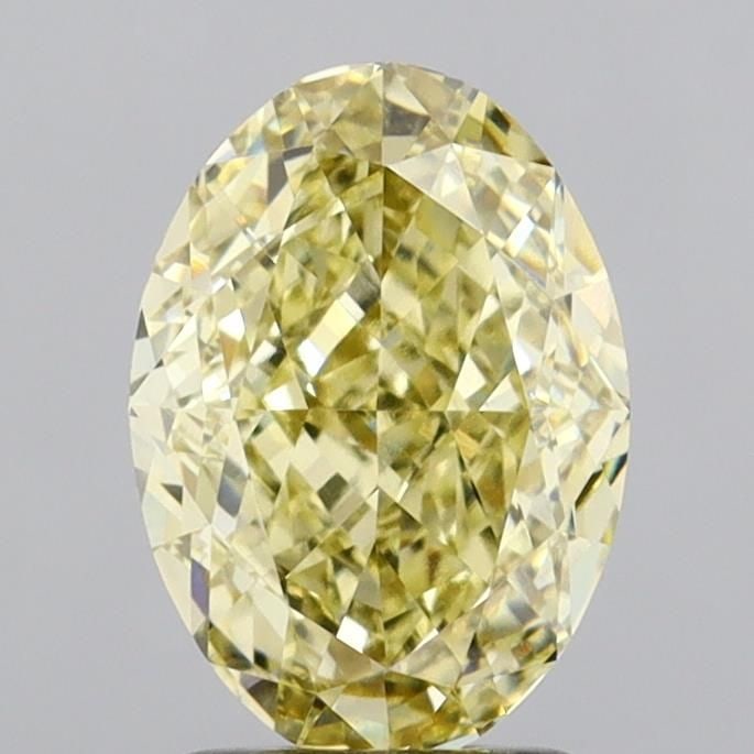 Loose Diamond - OVAL 2.57ct Fancy Intense Yellow VVS2: Loose Diamond - OVAL 2.57ct Fancy Intense Yellow VVS2 Source: This is a real non-mined Diamond that has been grown in a lab Shape: OVAL Carats: 2.57 Color: Fancy Intense Yellow Certification: IGI Vide