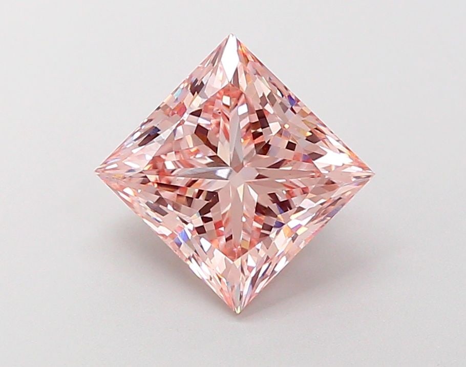 Loose Diamond - PRINCESS 3.02ct Fancy Intense Pink VS1: Loose Diamond - PRINCESS 3.02ct Fancy Intense Pink VS1 Source: This is a real non-mined Diamond that has been grown in a lab Shape: PRINCESS Carats: 3.02 Color: Fancy Intense Pink Certification: IGI