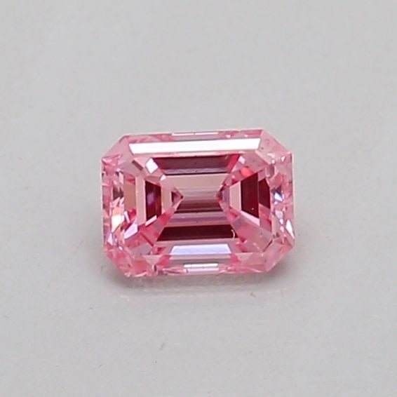 Loose Diamond - EMERALD 0.15ct Fancy Vivid Pink SI2: Loose Diamond - EMERALD 0.15ct Fancy Vivid Pink SI2 Source: This is a real non-mined Diamond that has been grown in a lab Shape: EMERALD Carats: 0.15 Color: Fancy Vivid Pink Certification: IGI Video: