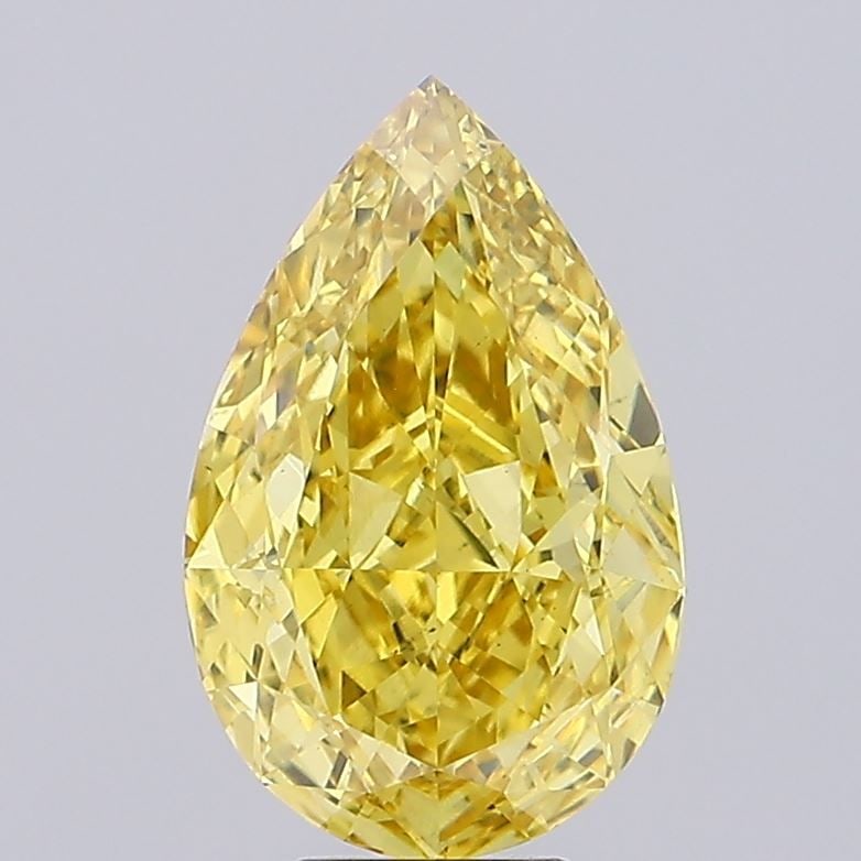 Loose Diamond - PEAR 6.4ct Fancy Vivid Yellow VS1: Loose Diamond - PEAR 6.4ct Fancy Vivid Yellow VS1 Source: This is a real non-mined Diamond that has been grown in a lab Shape: PEAR Carats: 6.4 Color: Fancy Vivid Yellow Certification: IGI Video: