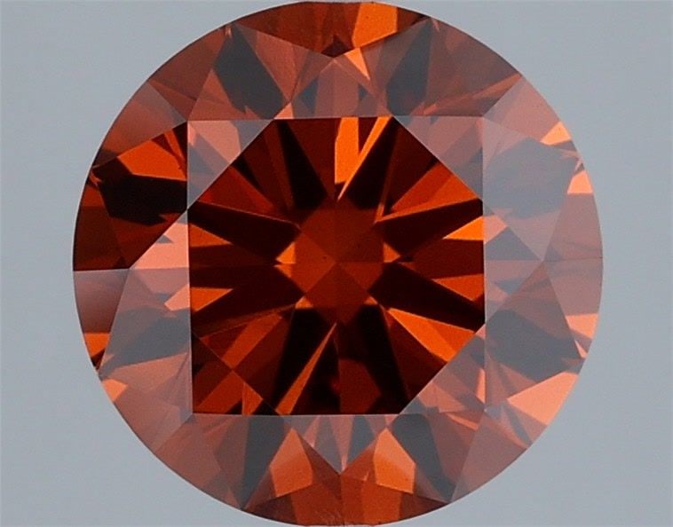 Loose Diamond - ROUND 2.96ct Fancy Deep Orange VVS2 (1 of 1)