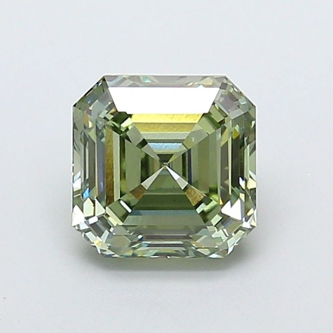 Loose Diamond - ASSCHER 3.5ct Fancy Vivid Green VVS2: Loose Diamond - ASSCHER 3.5ct Fancy Vivid Green VVS2 Source: This is a real non-mined Diamond that has been grown in a lab Shape: ASSCHER Carats: 3.5 Color: Fancy Vivid Green Certification: IGI Video: