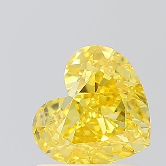 Loose Diamond - HEART 1.0ct Fancy Vivid Yellow VVS2: Loose Diamond - HEART 1.0ct Fancy Vivid Yellow VVS2 Source: This is a real non-mined Diamond that has been grown in a lab Shape: HEART Carats: 1.0 Color: Fancy Vivid Yellow Certification: IGI Video: