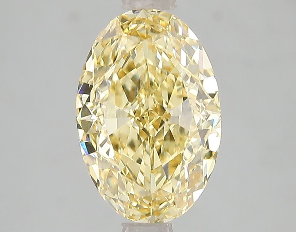 Loose Diamond - OVAL 3.0ct Fancy Intense Yellow VS1: Loose Diamond - OVAL 3.0ct Fancy Intense Yellow VS1 Source: This is a real non-mined Diamond that has been grown in a lab Shape: OVAL Carats: 3.0 Color: Fancy Intense Yellow Certification: IGI Video: