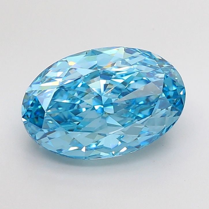 Loose Diamond - OVAL 5.03ct Fancy Vivid Blue VS1: Loose Diamond - OVAL 5.03ct Fancy Vivid Blue VS1 Source: This is a real non-mined Diamond that has been grown in a lab Shape: OVAL Carats: 5.03 Color: Fancy Vivid Blue Certification: IGI Video: