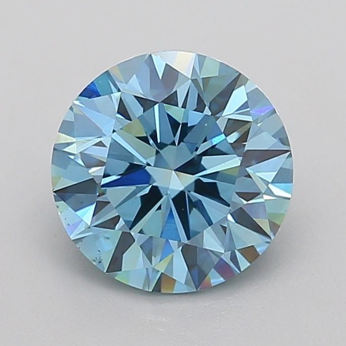 Ideal Loose Diamond - ROUND 2.5ct Fancy Vivid Blue VS1: Ideal Loose Diamond - ROUND 2.5ct Fancy Vivid Blue VS1 Source: This is a real non-mined Diamond that has been grown in a lab Shape: ROUND Carats: 2.5 Color: Fancy Vivid Blue Certification: IGI Video: