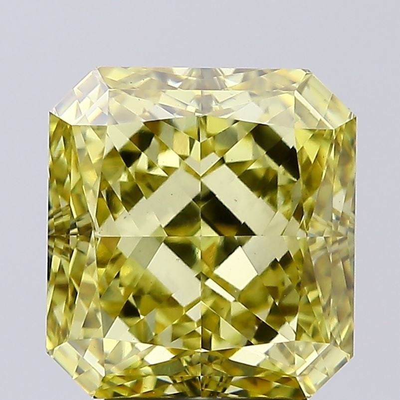 Loose Diamond - SQUARE RADIANT 4.03ct Fancy Intense Yellow VS1: Loose Diamond - SQUARE RADIANT 4.03ct Fancy Intense Yellow VS1 Source: This is a real non-mined Diamond that has been grown in a lab Shape: SQUARE RADIANT Carats: 4.03 Color: Fancy Intense Yellow Cert