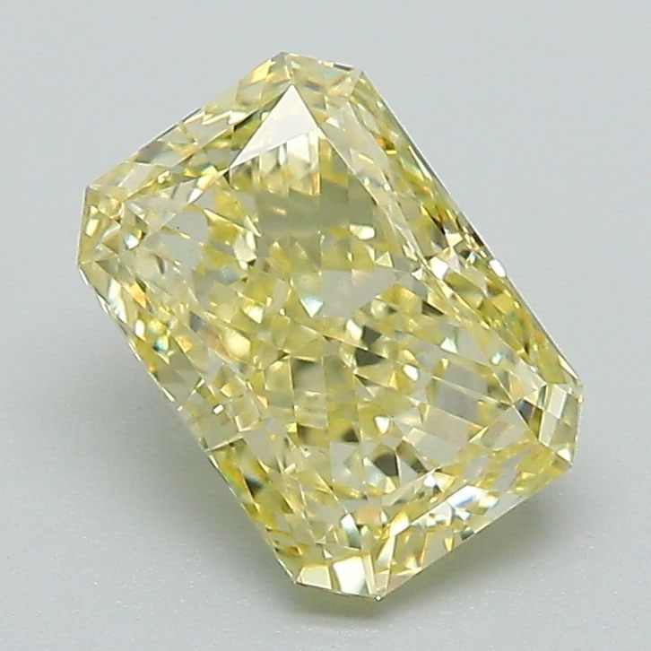 Loose Diamond - RADIANT 1.56ct Fancy Intense Yellow VVS2: Loose Diamond - RADIANT 1.56ct Fancy Intense Yellow VVS2 Source: This is a real non-mined Diamond that has been grown in a lab Shape: RADIANT Carats: 1.56 Color: Fancy Intense Yellow Certification: IG