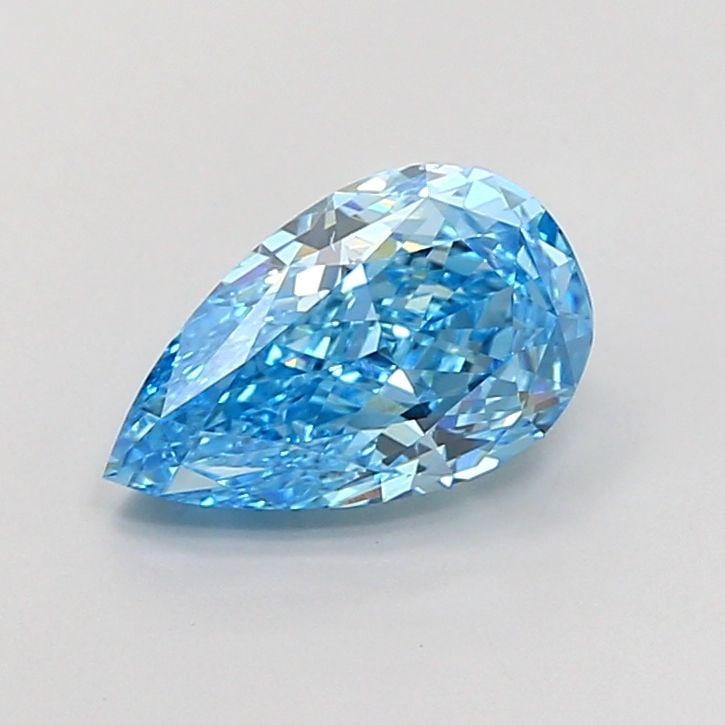 Loose Diamond - PEAR 2.01ct Fancy Vivid Blue VS2: Loose Diamond - PEAR 2.01ct Fancy Vivid Blue VS2 Source: This is a real non-mined Diamond that has been grown in a lab Shape: PEAR Carats: 2.01 Color: Fancy Vivid Blue Certification: IGI Video: