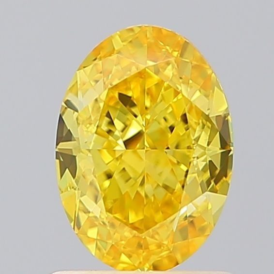 Loose Diamond - OVAL 1.2ct Fancy Vivid Yellow VS1: Loose Diamond - OVAL 1.2ct Fancy Vivid Yellow VS1 Source: This is a real non-mined Diamond that has been grown in a lab Shape: OVAL Carats: 1.2 Color: Fancy Vivid Yellow Certification: IGI Video: