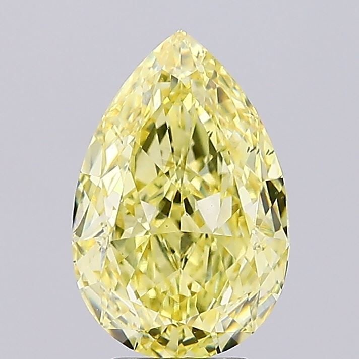 Loose Diamond - PEAR 4.05ct Fancy Intense Yellow VS1: Loose Diamond - PEAR 4.05ct Fancy Intense Yellow VS1 Source: This is a real non-mined Diamond that has been grown in a lab Shape: PEAR Carats: 4.05 Color: Fancy Intense Yellow Certification: IGI Video