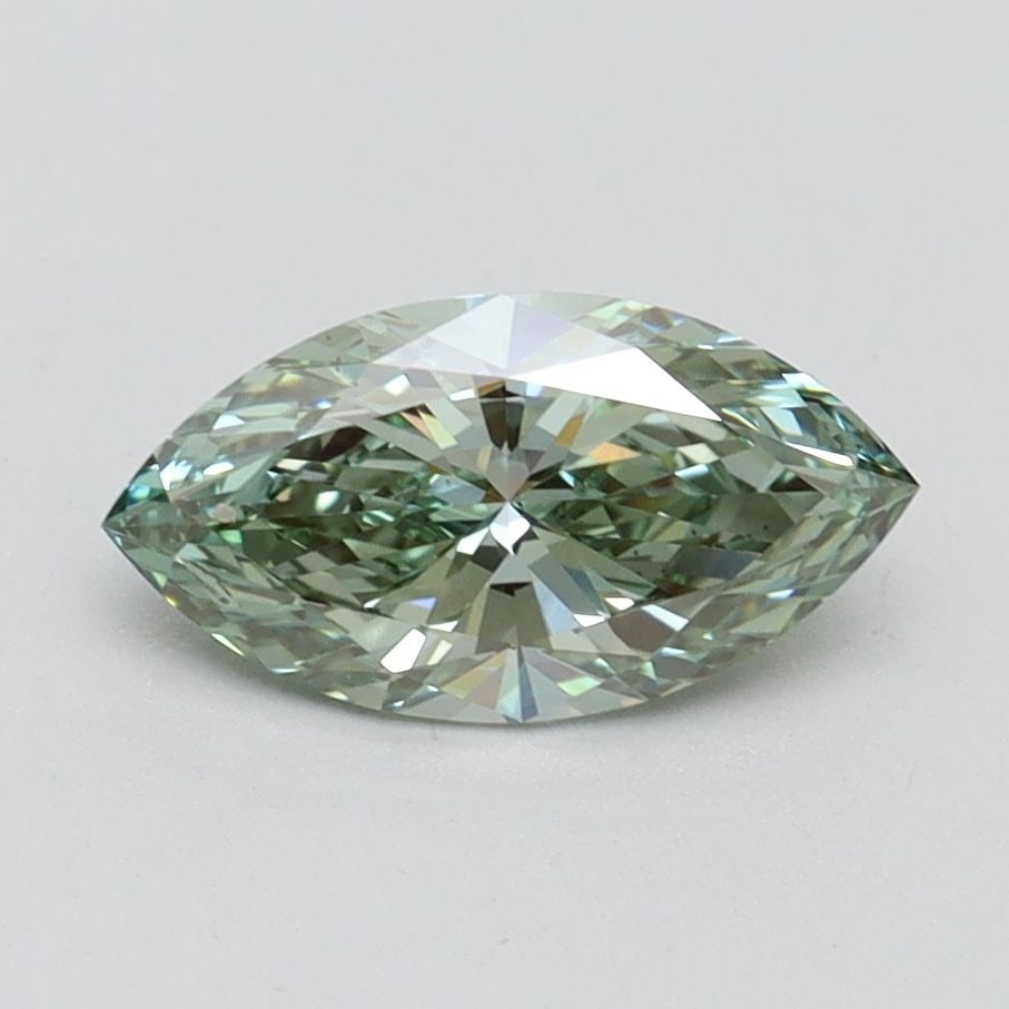 Loose Diamond - MARQUISE 0.99ct Fancy Intense Green VS1: Loose Diamond - MARQUISE 0.99ct Fancy Intense Green VS1 Source: This is a real non-mined Diamond that has been grown in a lab Shape: MARQUISE Carats: 0.99 Color: Fancy Intense Green Certification: IGI