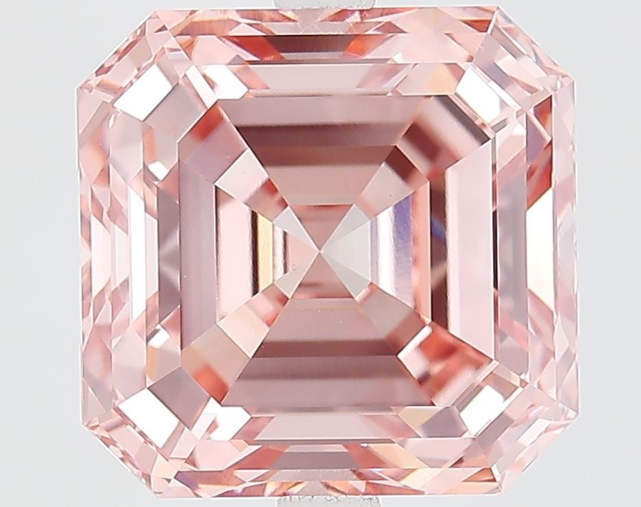 Loose Diamond - ASSCHER 7.26ct Fancy Vivid Brownish Pink VVS2: Loose Diamond - ASSCHER 7.26ct Fancy Vivid Brownish Pink VVS2 Source: This is a real non-mined Diamond that has been grown in a lab Shape: ASSCHER Carats: 7.26 Color: Fancy Vivid Brownish Pink Certifi