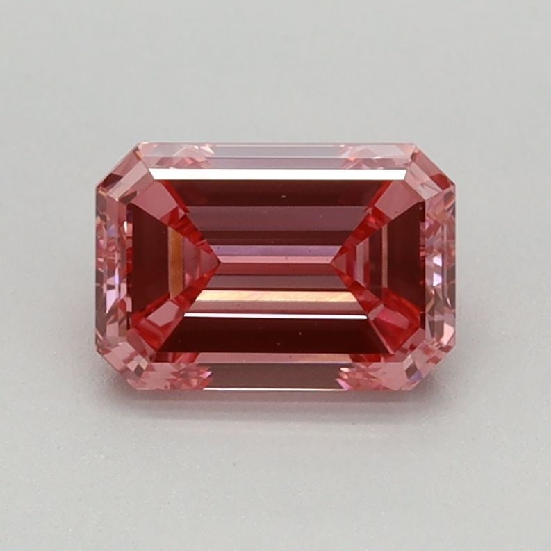 Loose Diamond - EMERALD 0.8ct Fancy Vivid Pink VS1 (1 of 1)