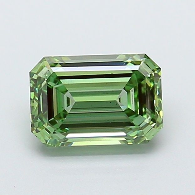 Loose Diamond - EMERALD 2.03ct Fancy Vivid Green VS2: Loose Diamond - EMERALD 2.03ct Fancy Vivid Green VS2 Source: This is a real non-mined Diamond that has been grown in a lab Shape: EMERALD Carats: 2.03 Color: Fancy Vivid Green Certification: IGI
