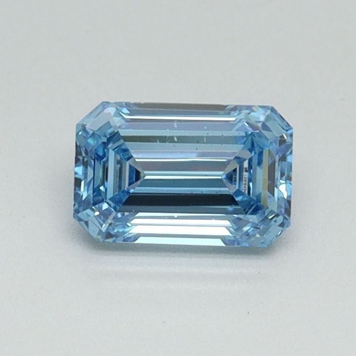 Loose Diamond - EMERALD 0.53ct Fancy Intense Blue VS1: Loose Diamond - EMERALD 0.53ct Fancy Intense Blue VS1 Source: This is a real non-mined Diamond that has been grown in a lab Shape: EMERALD Carats: 0.53 Color: Fancy Intense Blue Certification: IGI Vid