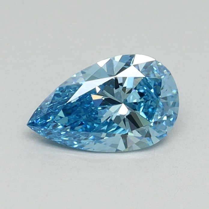 Loose Diamond - PEAR 0.45ct Fancy Blue VS1: Loose Diamond - PEAR 0.45ct Fancy Blue VS1 Source: This is a real non-mined Diamond that has been grown in a lab Shape: PEAR Carats: 0.45 Color: Fancy Blue Certification: NONE Video: