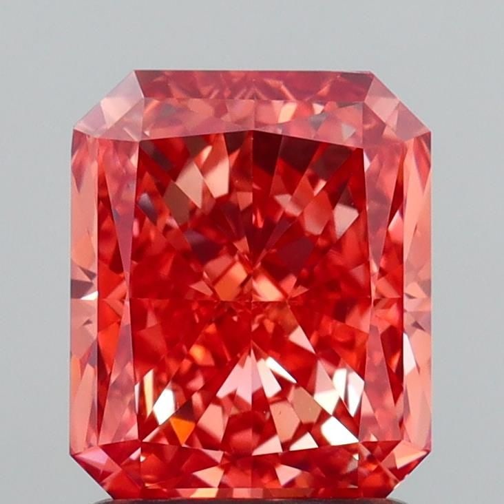 Loose Diamond - RADIANT 1.5ct Fancy Vivid Orangey Pink VS1: Loose Diamond - RADIANT 1.5ct Fancy Vivid Orangey Pink VS1 Source: This is a real non-mined Diamond that has been grown in a lab Shape: RADIANT Carats: 1.5 Color: Fancy Vivid Orangey Pink Certificatio