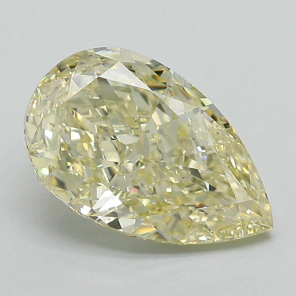 Loose Diamond - PEAR 4.15ct Fancy Yellow VS1: Loose Diamond - PEAR 4.15ct Fancy Yellow VS1 Source: This is a real non-mined Diamond that has been grown in a lab Shape: PEAR Carats: 4.15 Color: Fancy Yellow Certification: IGI Video: