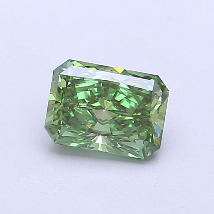 Loose Diamond - RADIANT 0.87ct Fancy Vivid Green VS1: Loose Diamond - RADIANT 0.87ct Fancy Vivid Green VS1 Source: This is a real non-mined Diamond that has been grown in a lab Shape: RADIANT Carats: 0.87 Color: Fancy Vivid Green Certification: IGI Video