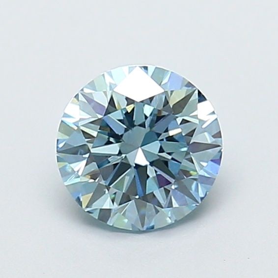 Ideal Loose Diamond - ROUND 1.0ct Fancy Intense Blue VVS2 (1 of 1)